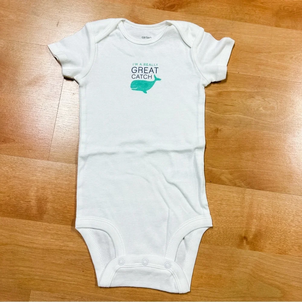 Carters 3-Piece Whale Bodysuits & Bottoms Set Unisex Baby 12M